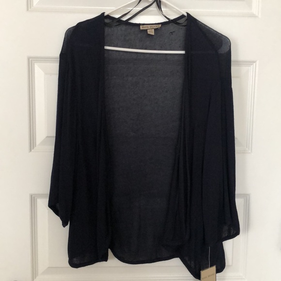 Women’s, Cardigan, Maya Brooke, Size 14 W, Navy - Picture 3 of 6